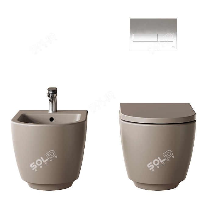 Gruppo Geromin Voga Wall-Hung Duo 3D model image 3