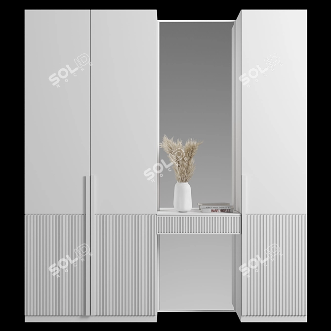 Modular Wardrobe Furniture Kit 3D model image 1