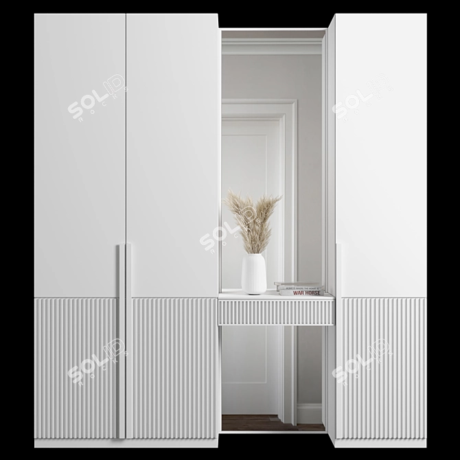 Modular Wardrobe Furniture Kit 3D model image 2