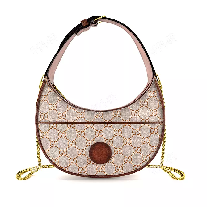 Gucci Half Moon Mini Bag 3D model image 2