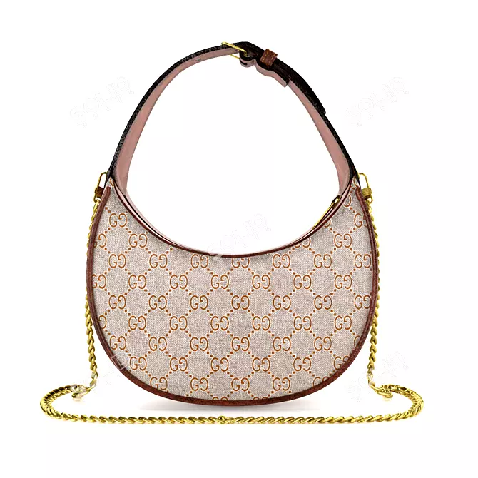 Gucci Half Moon Mini Bag 3D model image 3