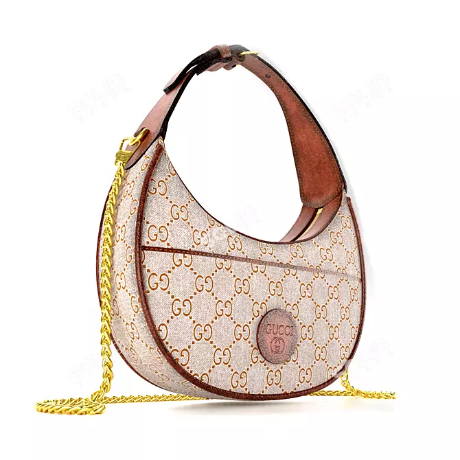 Gucci Half Moon Mini Bag 3D model image 6