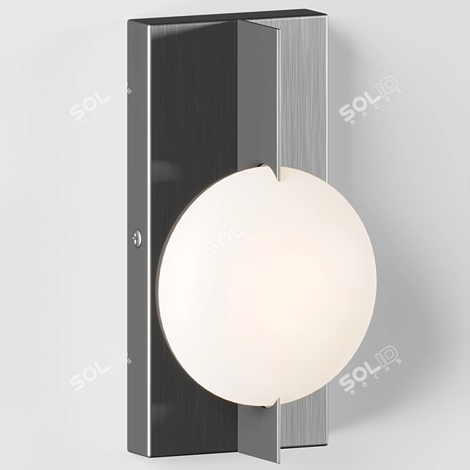 Modern Moonlit Wall Sconce 3D model image 2