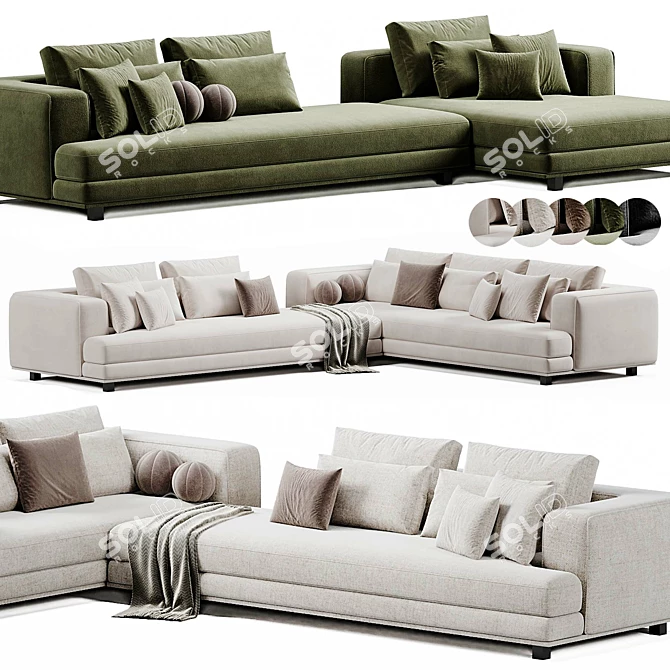 Maxalto Arbiter Sofa 3D Model 3D model image 4