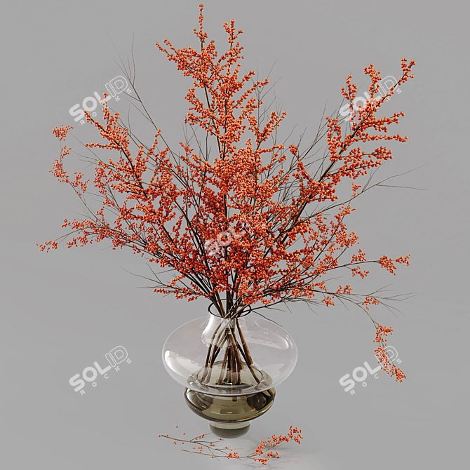 Botanical Blossom Collection: Lush Indoor Elegance 3D model image 3