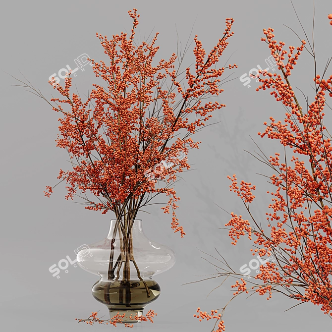 Botanical Blossom Collection: Lush Indoor Elegance 3D model image 7
