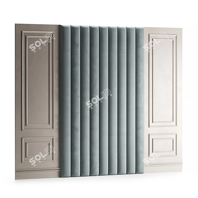  Island Soft Wall Panel 3D model image 2