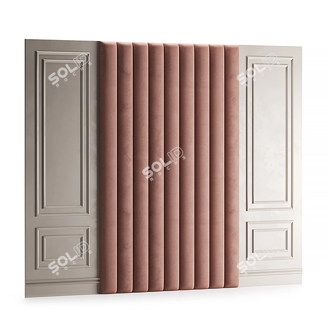  Island Soft Wall Panel 3D model image 3