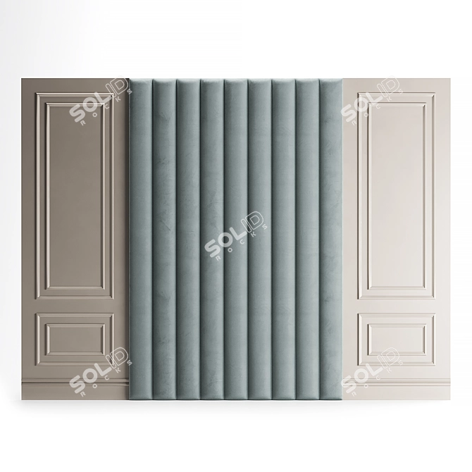  Island Soft Wall Panel 3D model image 5