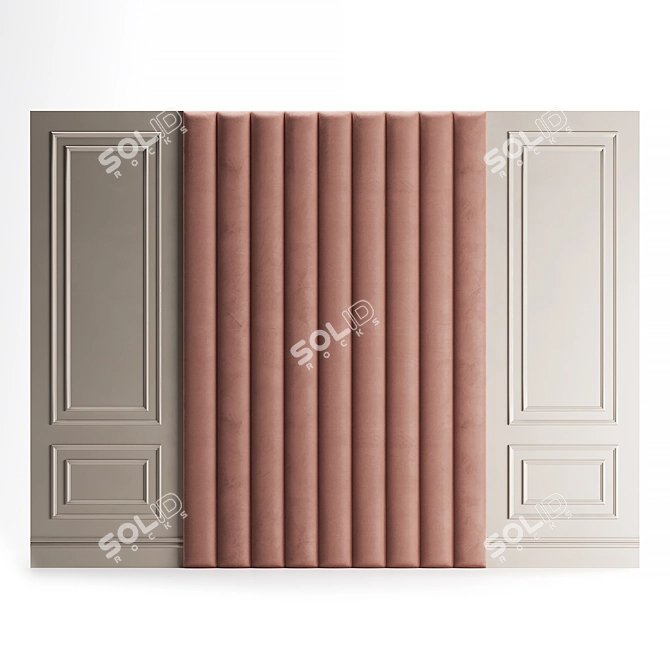  Island Soft Wall Panel 3D model image 6