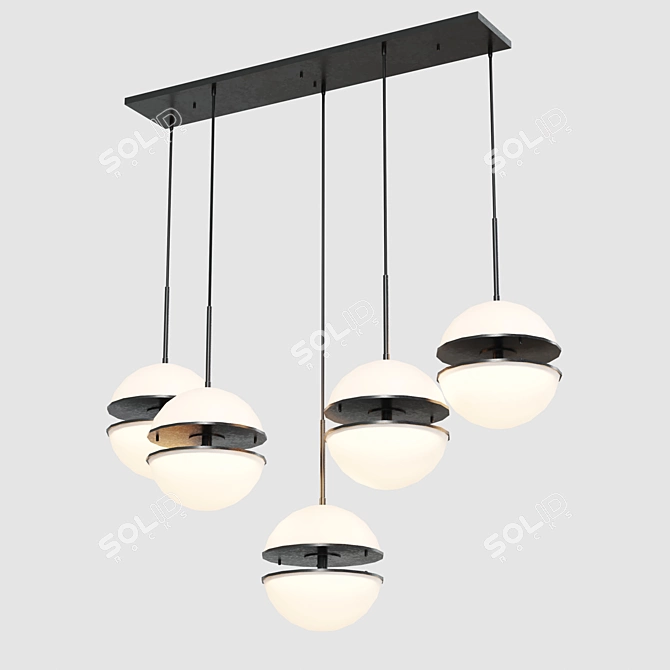 Creative Pendant Lighting Fixture 3D model image 1