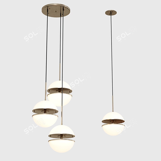 Creative Pendant Lighting Fixture 3D model image 2