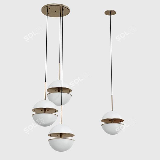 Creative Pendant Lighting Fixture 3D model image 3