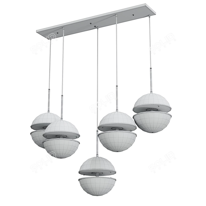 Creative Pendant Lighting Fixture 3D model image 4