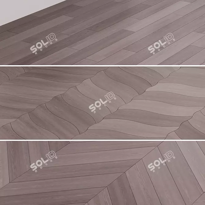 Variety Parquet Flooring Options 3D model image 1