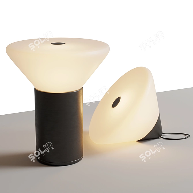 Portable Modular Mikono Table Light 3D model image 3