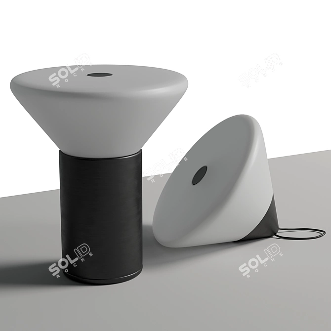 Portable Modular Mikono Table Light 3D model image 4