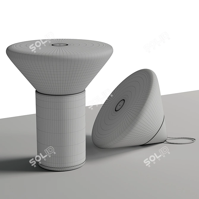 Portable Modular Mikono Table Light 3D model image 5