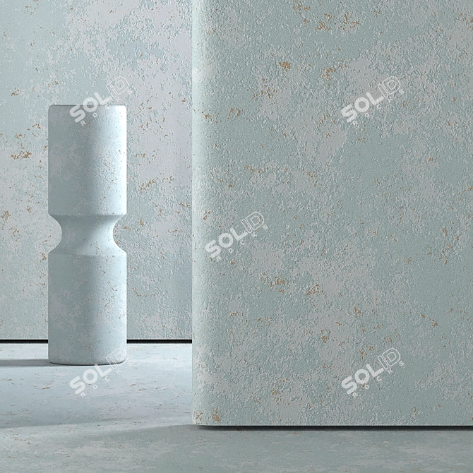 Seamless Stucco Texture Set 3D model image 2