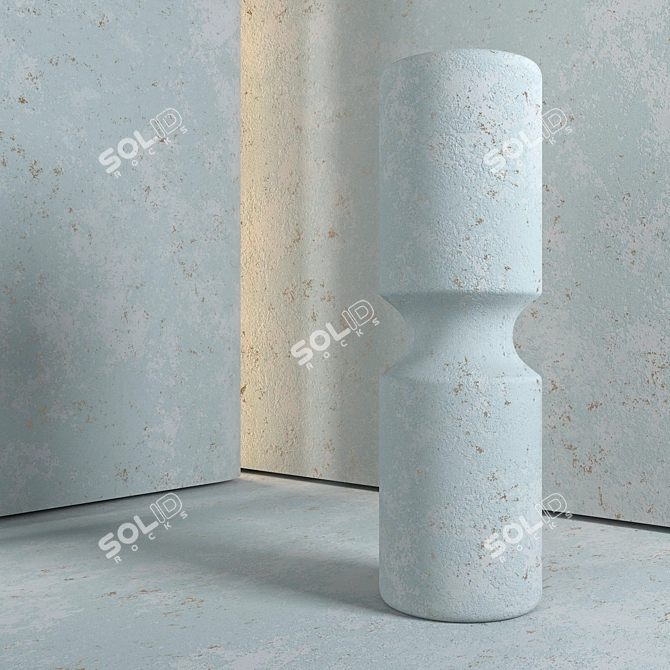 Seamless Stucco Texture Set 3D model image 3