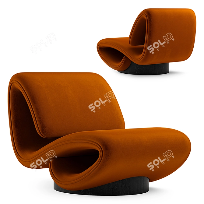 Designer Armchair by elvemobilya 3D model image 1