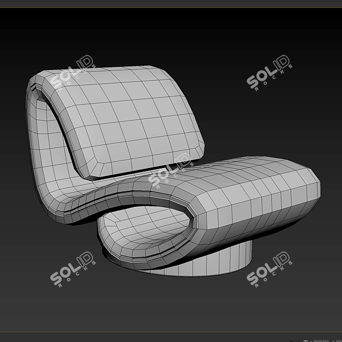 Designer Armchair by elvemobilya 3D model image 5