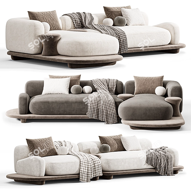 Busnelli Grumetto Sofa 02 Modern 3D model image 2