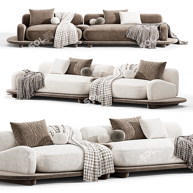 Busnelli Grumetto Sofa 02 Modern 3D model image 3