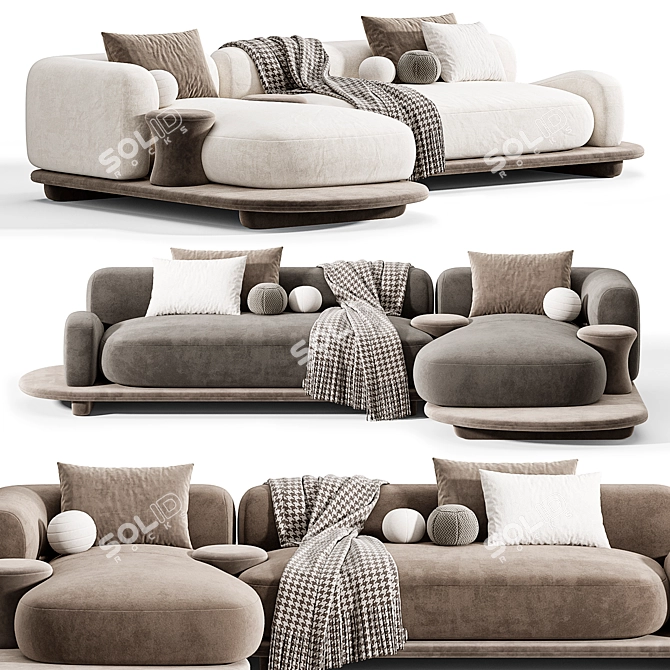 Busnelli Grumetto Sofa 02 Modern 3D model image 6