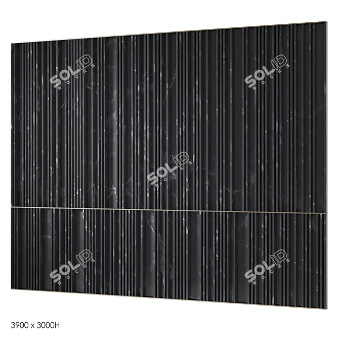 Smooth Finish Decorative Panels 3D model image 2