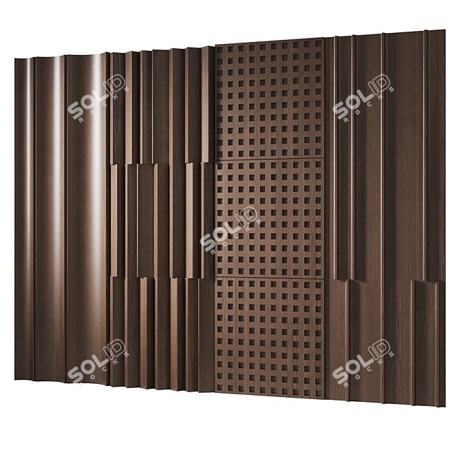 Wooden Decorative Panels | Smoothing Patterns 3D model image 6