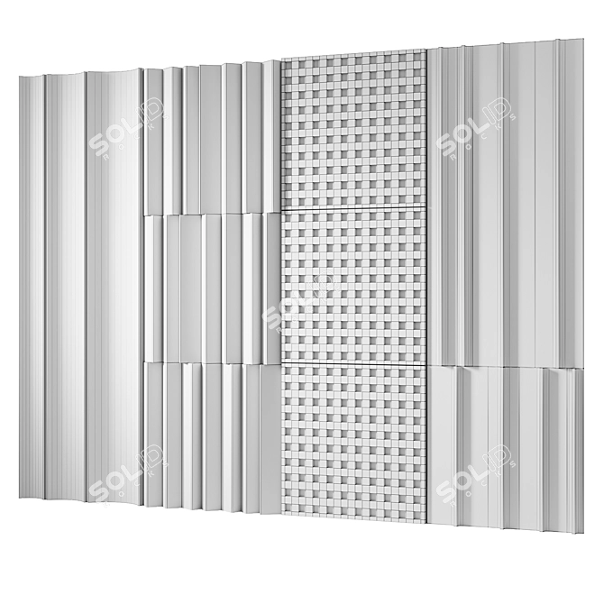 Wooden Decorative Panels | Smoothing Patterns 3D model image 7