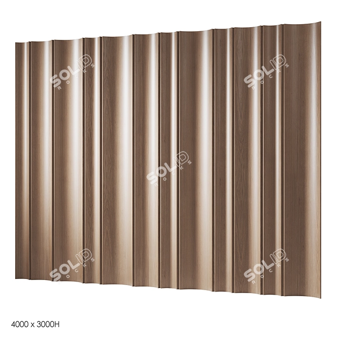 Wooden Decorative Panels | Smoothing Patterns 3D model image 8