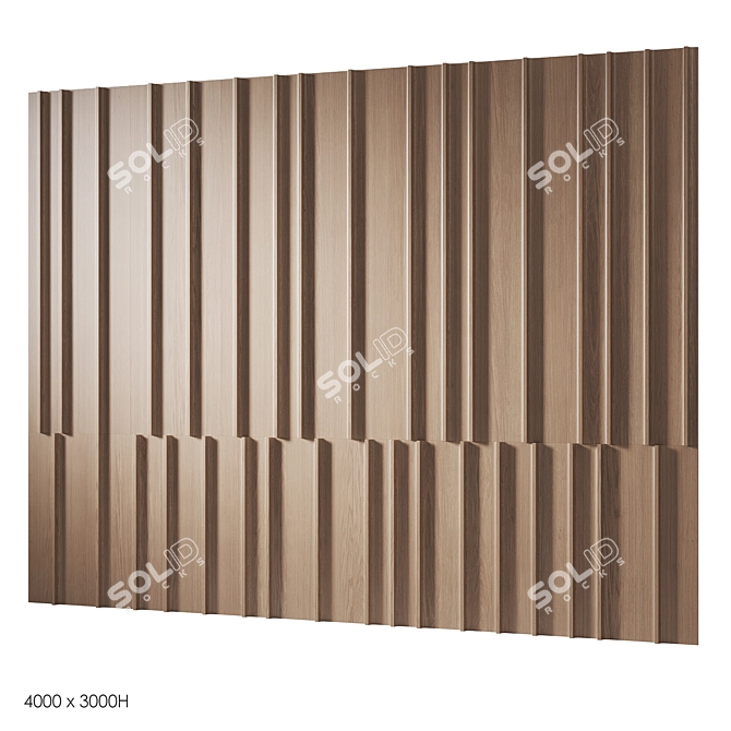 Wooden Decorative Panels | Smoothing Patterns 3D model image 11