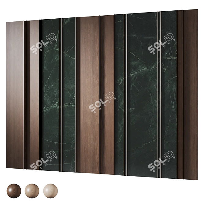 Designer Panel for Modern Interiors 3D model image 1