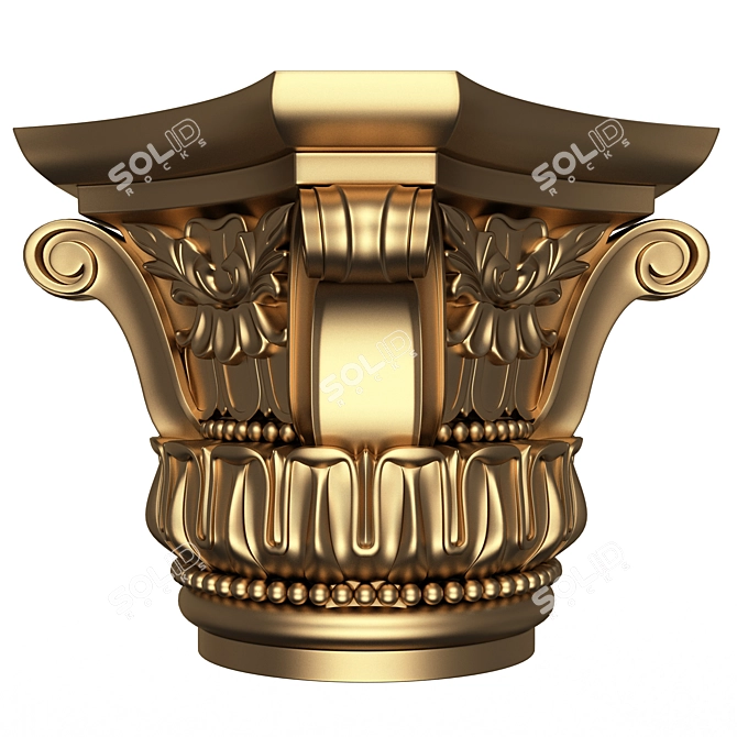 Ornate Architectural Element 3D Model 3D model image 1