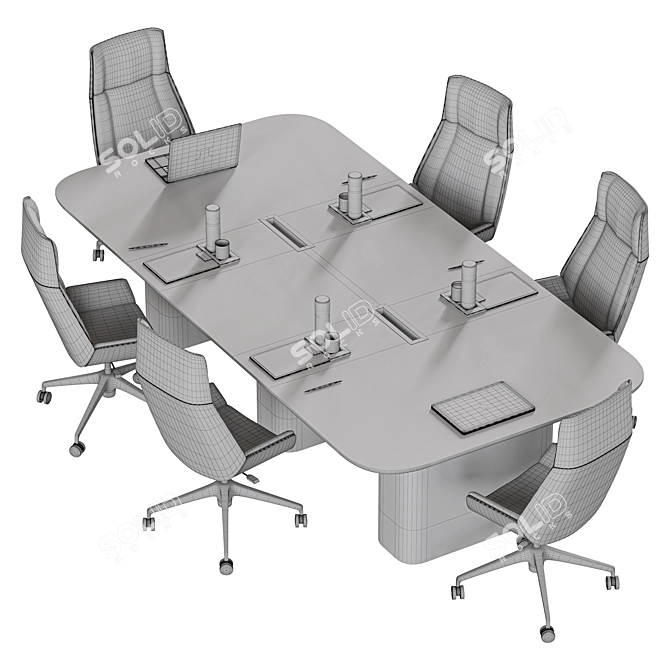 Versatile 2016 Meeting Table Model 3D model image 7