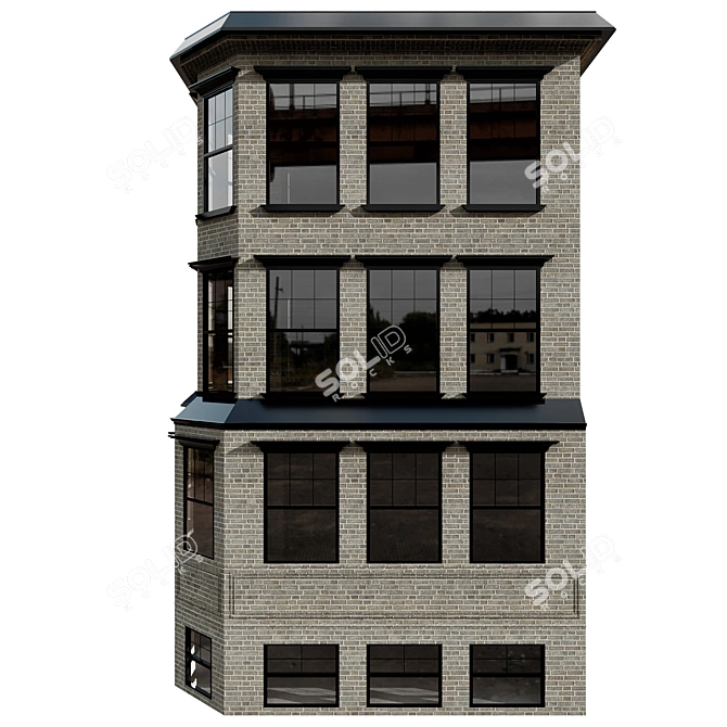 Modular Residential Building Kit 3D model image 6