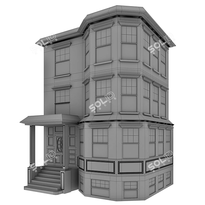 Modular Residential Building Kit 3D model image 7