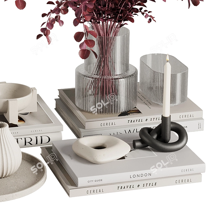 Elegant 2016 Decor Set 3D model image 4