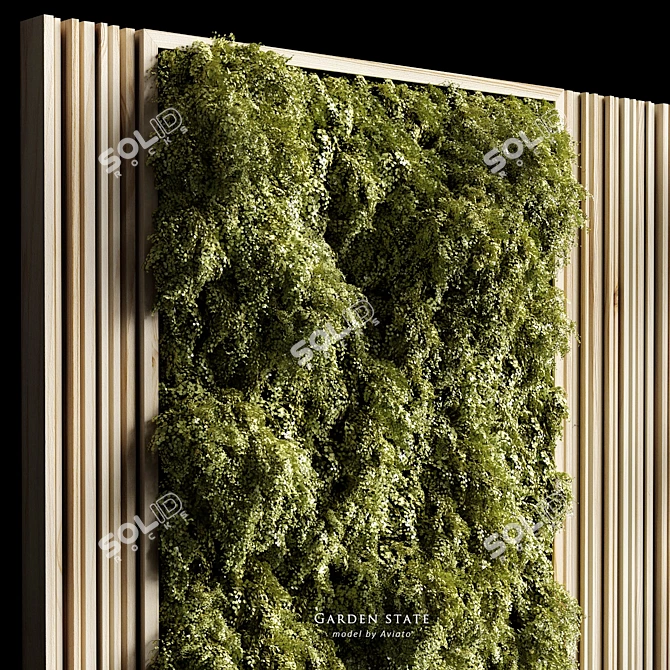 Botanical Wall Art Sculpture - 3D Model 3D model image 2