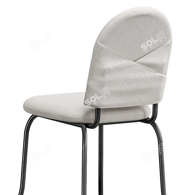 EBBALYCKE Chair - Scandinavian Minimalist Retro 3D model image 3