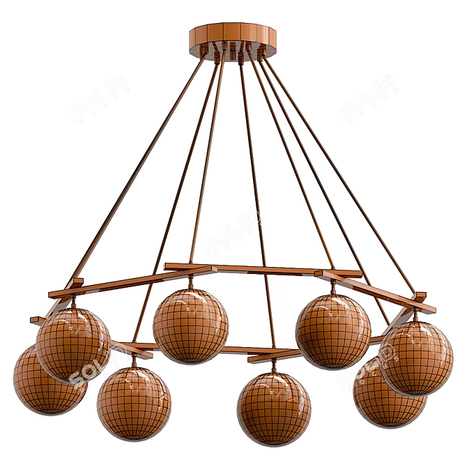 Alabaster Chandelier Modeller Venumblack 3D model image 3