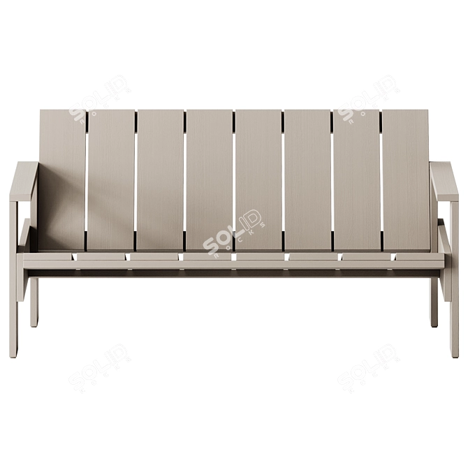 Modern Outdoor Sofa by Hay 3D model image 2