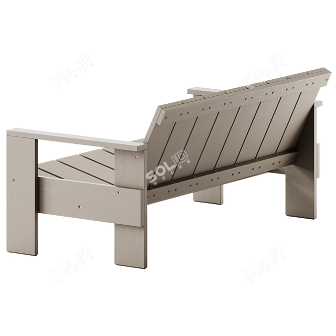 Modern Outdoor Sofa by Hay 3D model image 3