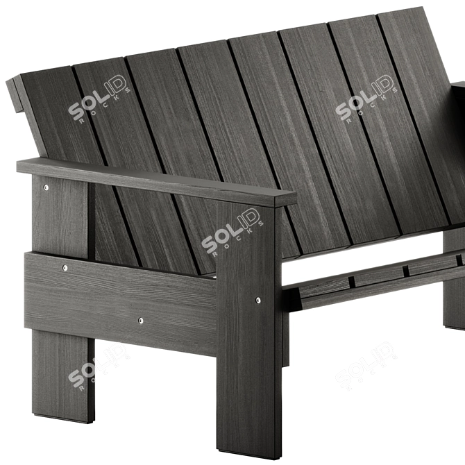 Modern Outdoor Sofa by Hay 3D model image 5