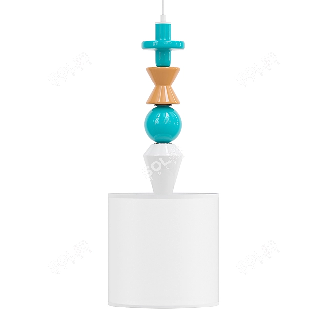 Modern Pendant Lighting Fixture 3D model image 1