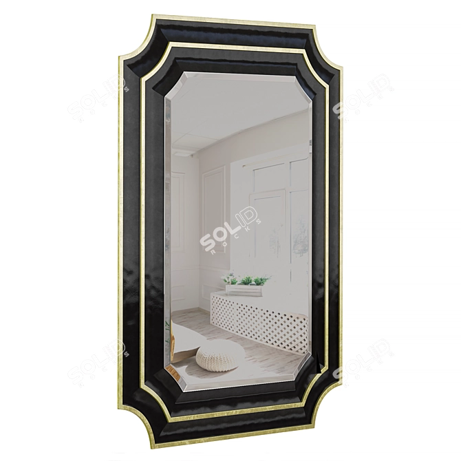  Modern Wall Mirror Alvaro 3D model image 2