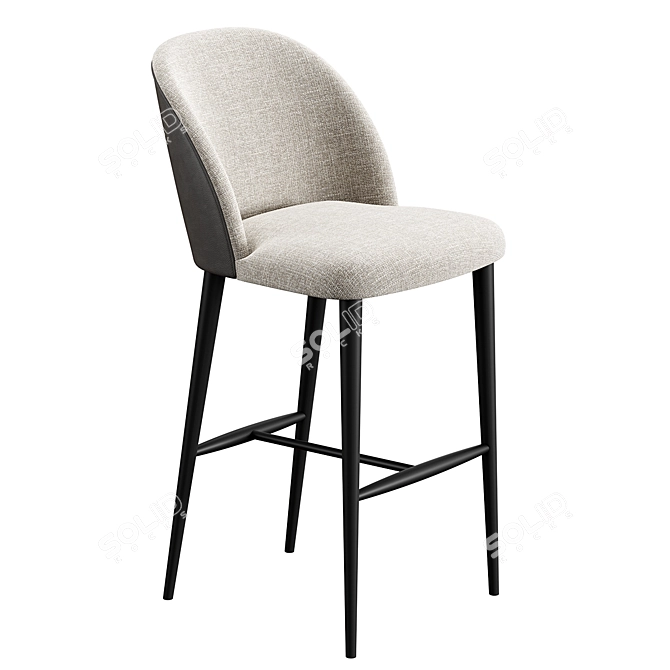 Modern Bar Stool Konyshev Design 3D model image 1