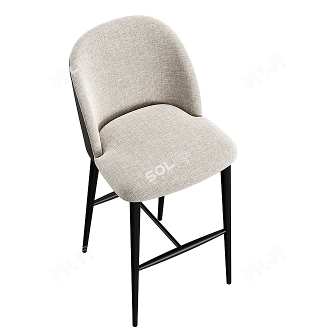 Modern Bar Stool Konyshev Design 3D model image 4